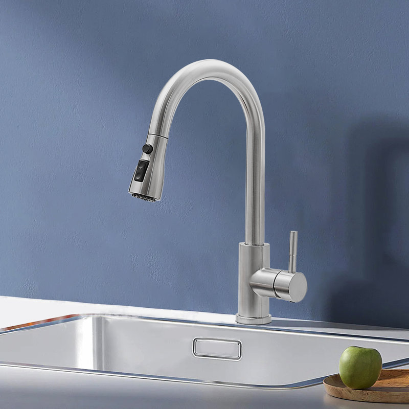 Kitchen Faucet, Brushed Nickel