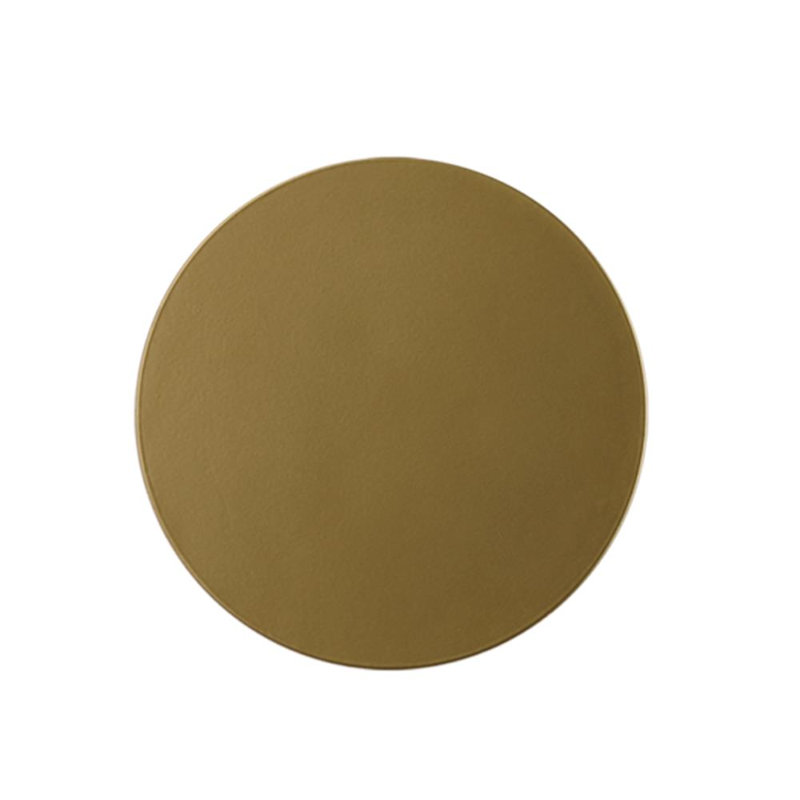 Schaller Glass LED Flush Mounted Sconce, Gold, 20cm H x 20cm W x 2.5cm D
