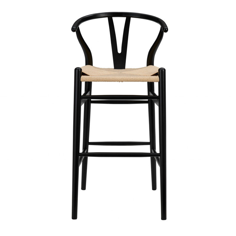 Tabouret de bar / de comptoir en bois massif Fairbanks, Tabouret de bar (siège d'une hauteur de 30,3 po), Noyer, Naturel