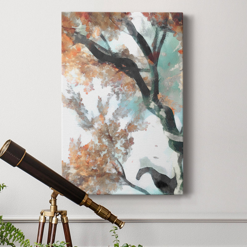 Arbre d'automne II - impression sur toile tendue, H 12 po x l 8 po x P 1 po