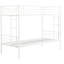 Lit superposé en métal blanc - choix de chambre à coucher moderne, configuration simple pour lit simple, construction en acier durable et stable, zone silencieuse, capacité de charge élevée, escalier sécuritaire-1685607744