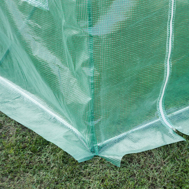 Couvercle de serre en plastique de remplacement, bâche imperméable robuste, H 78,75 po x l 118 po x P 78,75 po, Vert