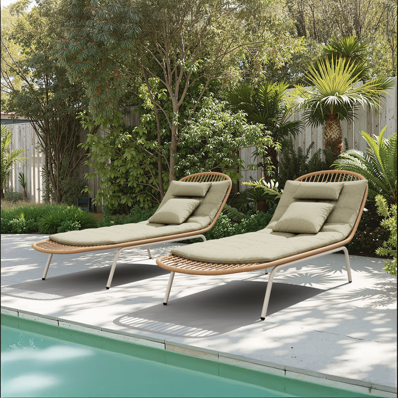 Chaise longue Skim multicolore