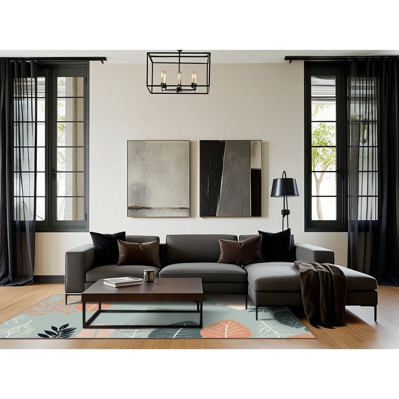 Haven's Bloom Rug, Rectangle 3' x 5'