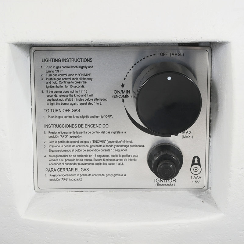 Foyer d'extérieur au propane MGO, 40 000 BTU, durable et élégant pour les rassemblements extérieurs