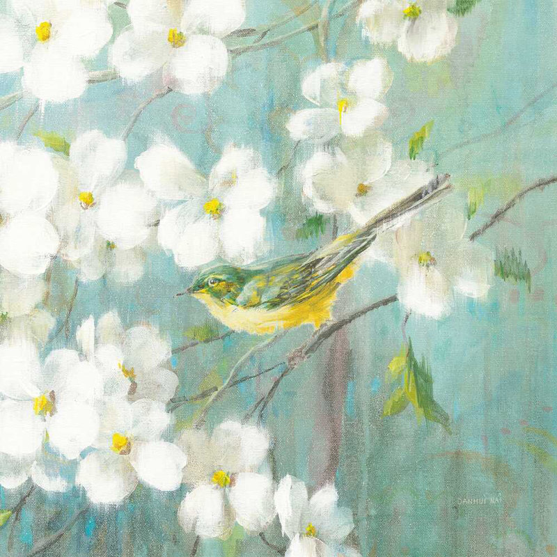 " Spring Dream VI " by Danhui Nai Painting Print, 12" H x 12" W