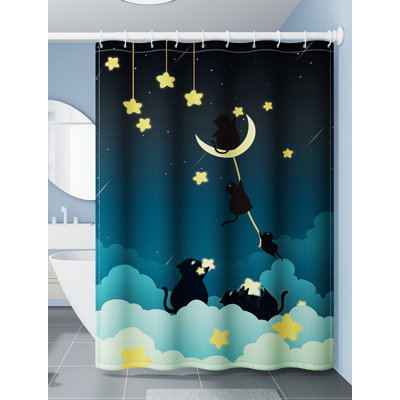 Shower Curtain With Hooks Included