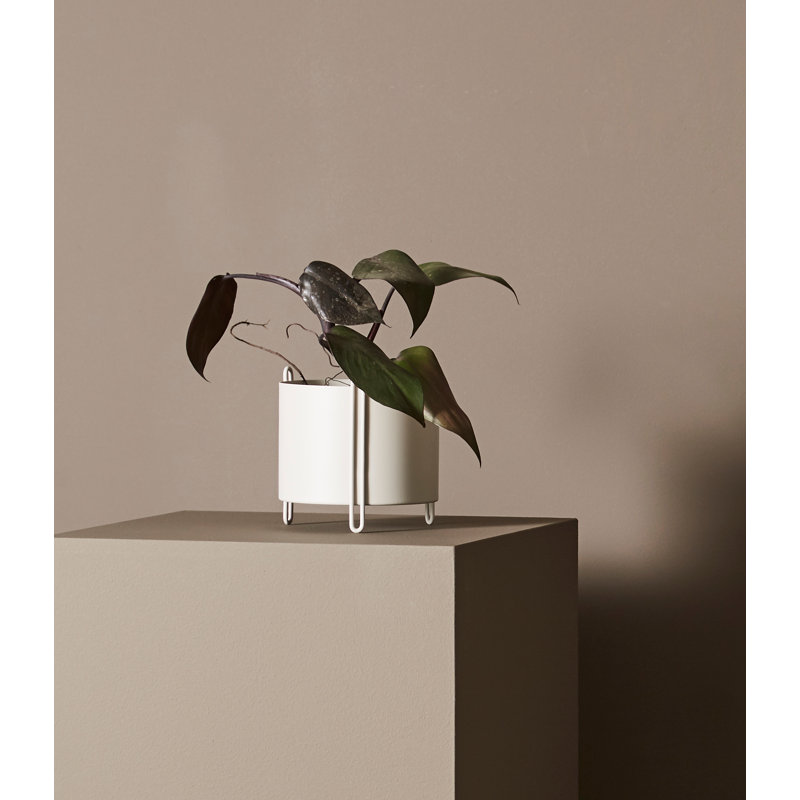 Pidestall Planter (Small), Gray