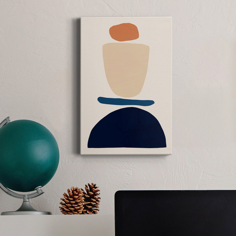 Fraction Stack I - Wrapped Canvas Print, 36" H  x 24" W x 1" D