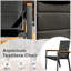 MIMO 4-Piece Aluminium Dining Chair Set