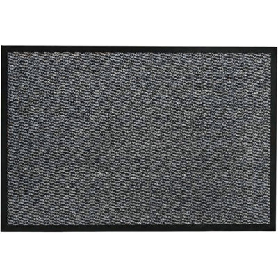 Grey Barrier Mat Heavy Duty Indoor Outdoor Dirt Trapper Door Mat Non-Slip Entrance Rug Shoes Scraper Absorbent Carpet (120x240cm)