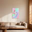 «Plants & Flowers Pastel Floral Swirl», reproduction d'art sur toile-560498884