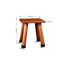 Marchepied en bois, H 10,3 po x l 10,3 po x P 12 po, brun et noir
