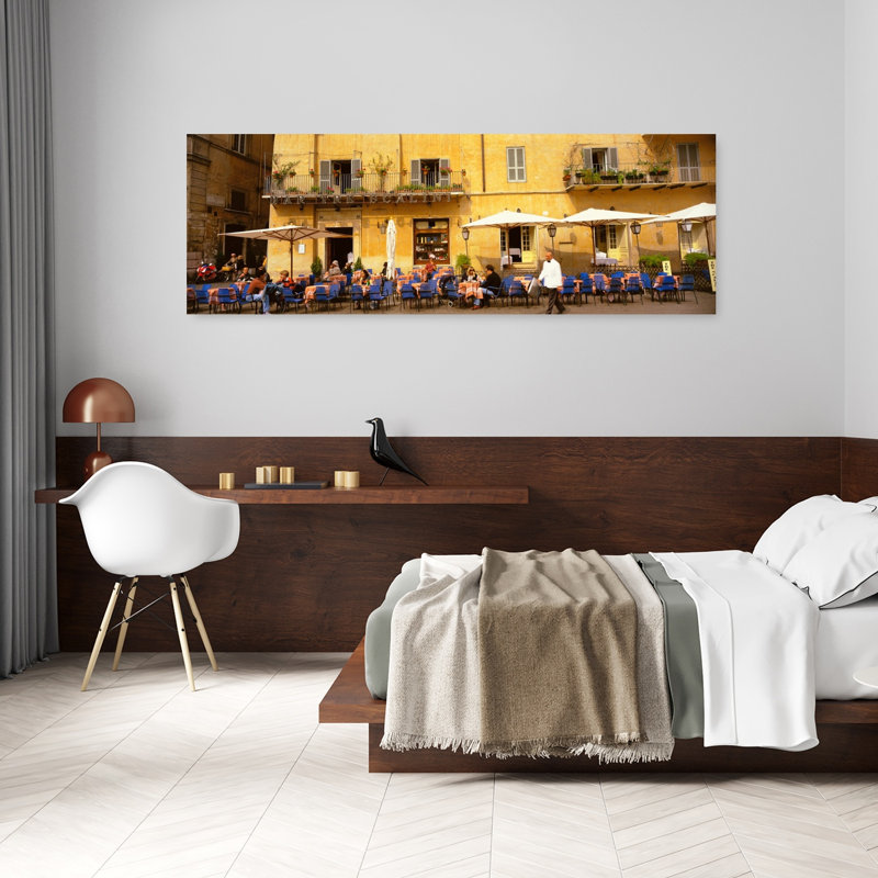 Art mural contemporain, Rome, Italie, H 20 po x l 60 po