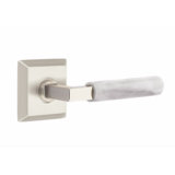 Select Round Passage (Hall & Closet) Door Lever with Square Rosette