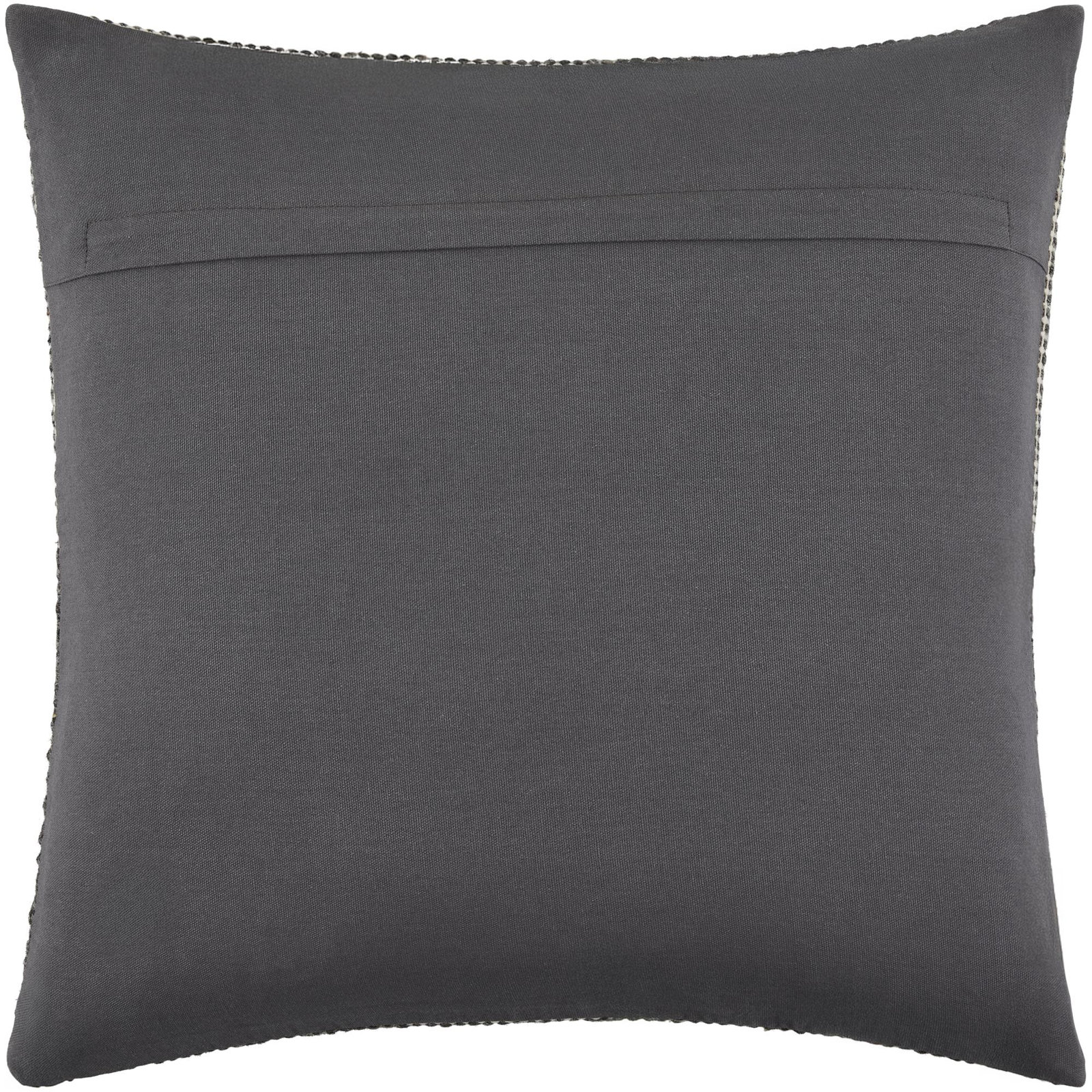 Monacizzo Accent Pillow, Square 20", Polyester, Black