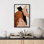 «Wonderful Abstract Brown Shapes Illustration», impression sur toile encadrée