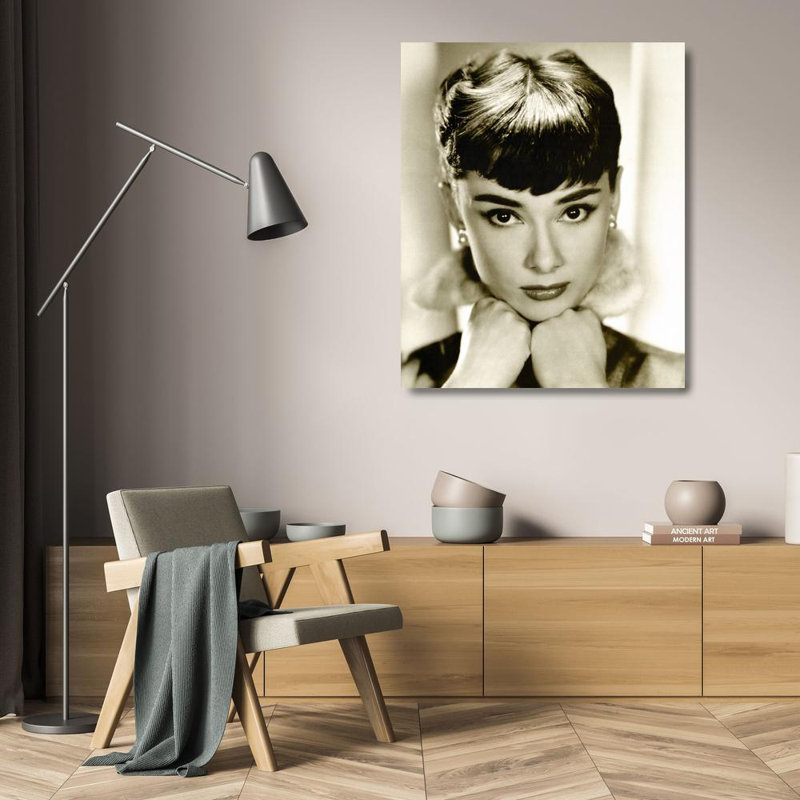 Audrey Hepburn - Sepia, 24" H x 20" W
