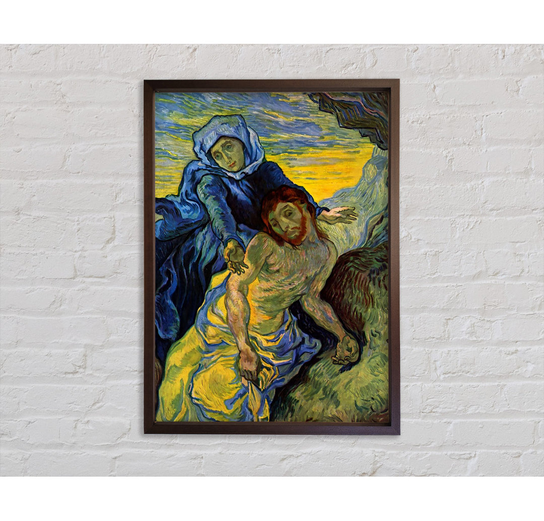 Van Gogh Pieta (von Eugene Delacroix) - Einzelbildrahmen Kunstdrucke auf Leinwand