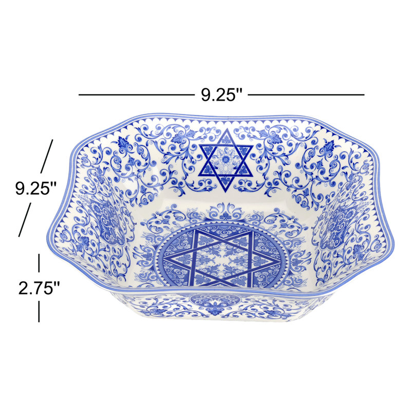 Spode Judaica Salad/Serving Dish 9.25"
