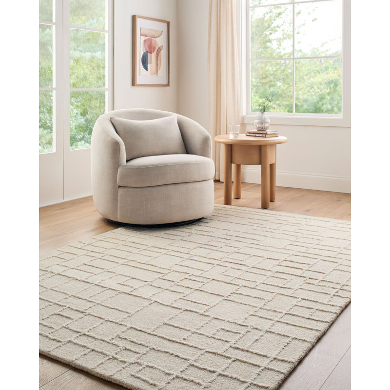 Matterhorn Handmade Area Rug, Ivory/Cream/Beige, Rectangle 2' x 3'