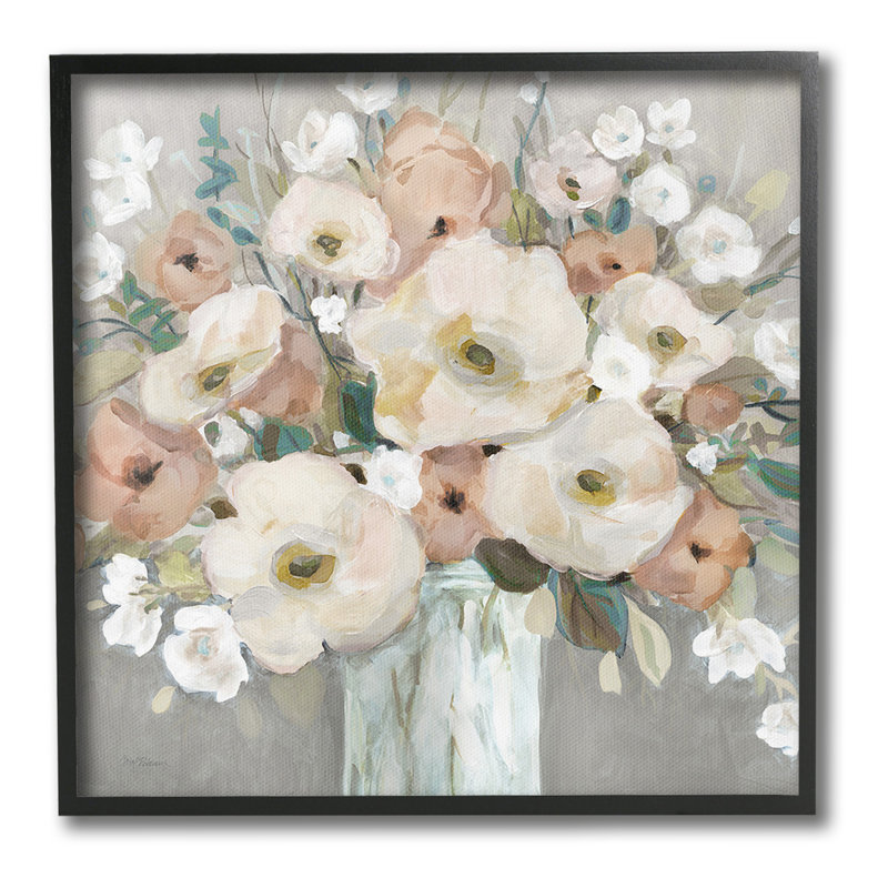 Mélange de printemps, bouquet, estampe numérique, ArtCarol, Estampe numérique Farmhouse, H 12 po x l 12 po