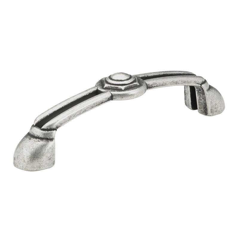 Poignée art déco 3 25/32 po Art Deco, Argent ancien