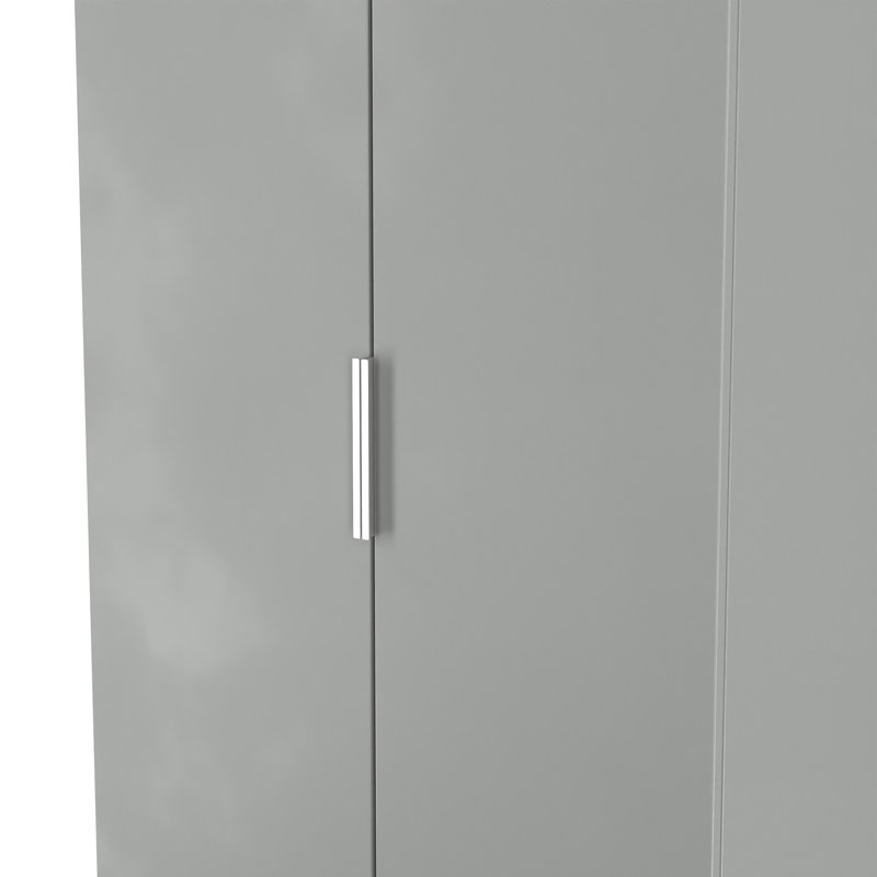 Biernat Manufactured Wood Wardrobe, Uniform Grey/Dusk Grey