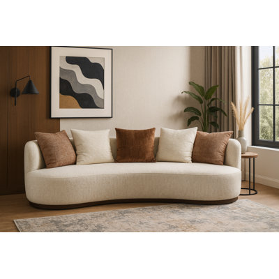 Mallorca Modern Curved Upholstered Sofa