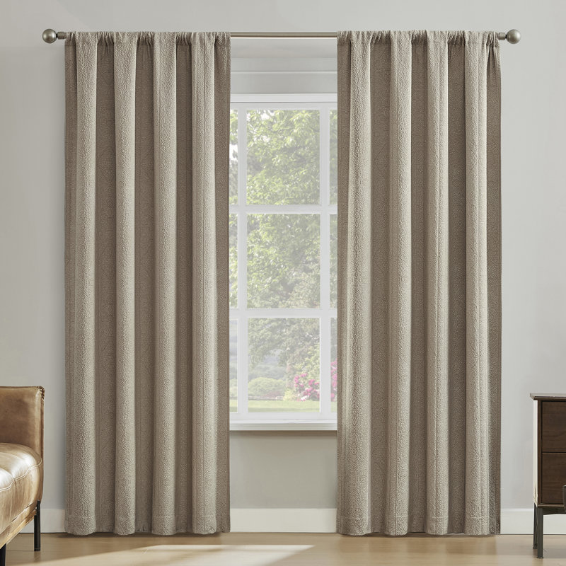 Rideau 100% occultant avec passe-tringle Medina, 50" W x 84" L, Gruau