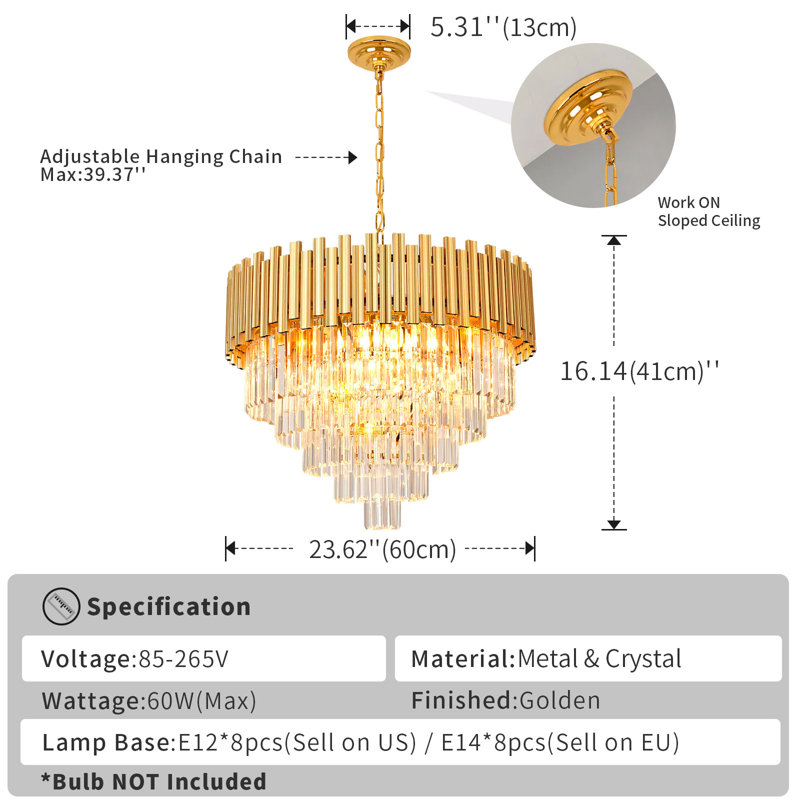 Kratika 11 - Light Crystal Chandelier