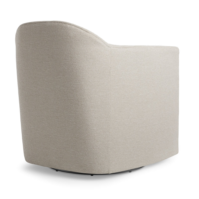 About Face Swivel Armchair, Sanford Natural Linen