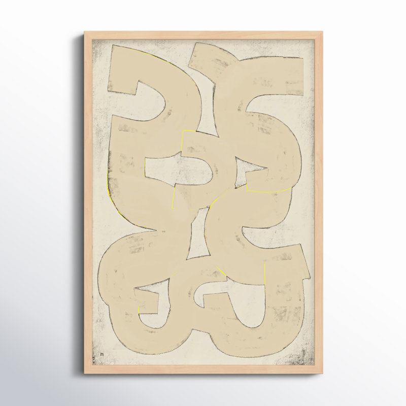 Drawing 2 Painting by StudioM, 30" H x 21" W x 1.25" D, Maple Framed