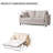 Sleeper Sofa Bed, Pull Out Couch With Mattress, 81.5'' 3 Seater Upholstery Sectional Couches, Modern Linen Convertible Sofa, Living Room Furniture For Small Spaces, Apartment, Studio-310936739