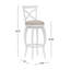 Tabouret de bar et de comptoir pivotant Brumback-1418715382-1418715383