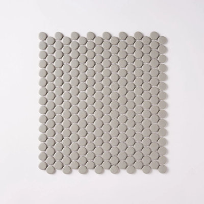Glossy Penny Round Mosaic Tile – 12x12 Wall & Floor