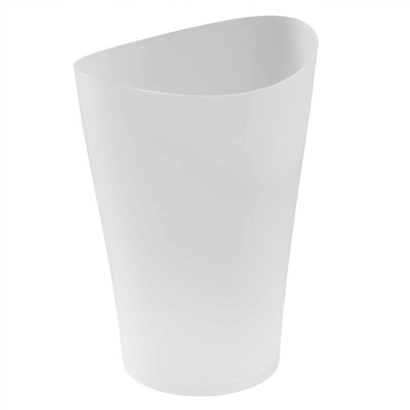 Clear Plastic 9-Quart Bathroom Vanity Trash Can