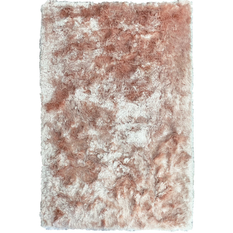 Tapis rose poudre, Rectangle 7 pi 9 po x 10 pi 4 po