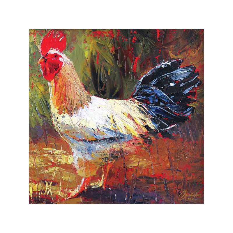 Gallo Italiano III by Christopher Clark - Painting on Canvas, Wrapped Canvas, 66.04 cm H x 66.04 cm W x 3.175 cm D