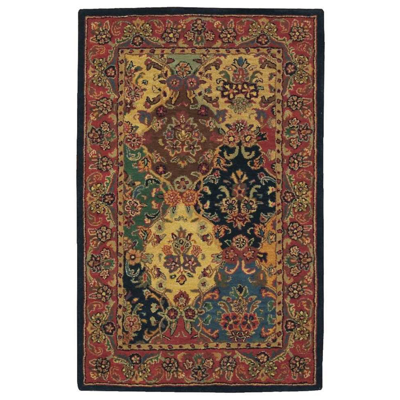 Garnet Lapis Multicolor Hand-Tufted Wool 5' x 8' Area Rug