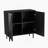Mirod Modern Minimalist Side Cabinet With Adjustable Shelves And Stylish Geometric Door Design, Ideal For Versatile Storage And Decorative Display