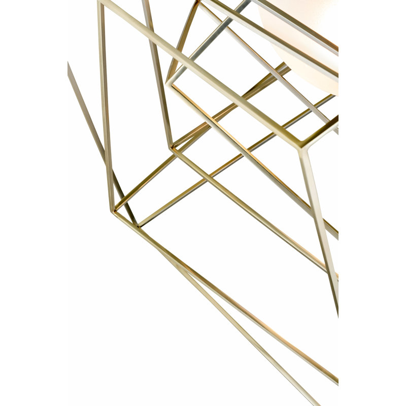 Ariella 1 - Light Brass Geometric Pendant