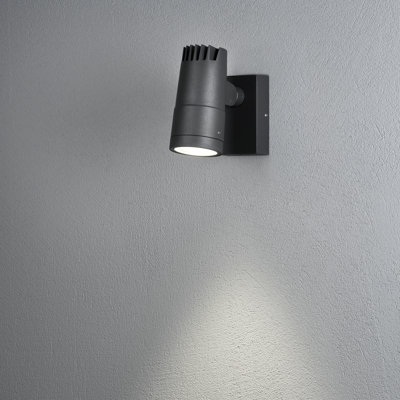 Anthracite Integrated LED Outdoor Wall Lantern
