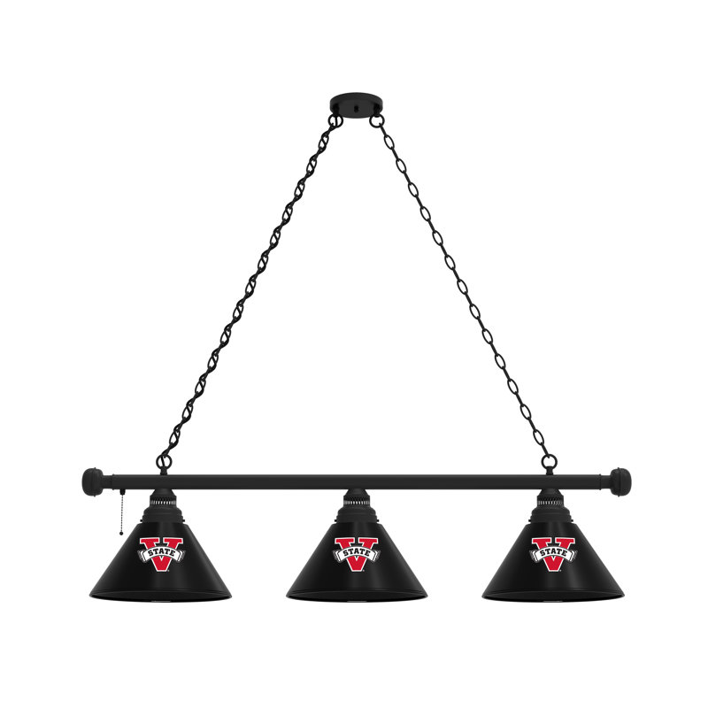 3 - Light Pool Table Lights Pendant, Black, Valdosta State Blazers