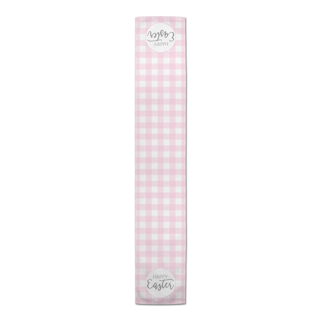 Kerkhoven Happy Easter Buffalo Check Table Runner The Holiday Aisle® 