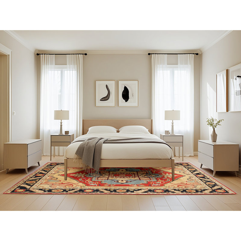 Caydren Oriental Indoor Rug, Rectangle 5' x 8'