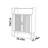 Retro popular storage shoe cabinet