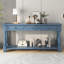 Console Console de 63 po de long avec tiroirs et tablette pour le vestibule, le couloir et le salon (bleu marine, ancien SKU: WF299371AAM)