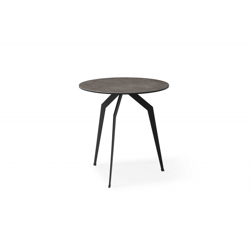 Haysi Round Metal Base Dining Table