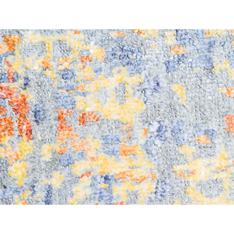 Tapis multicolore de haute qualité noué à la main, Rectangle 2 pi x 3 pi